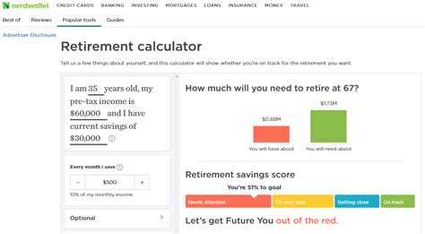 nerdwallet retirement calculator 